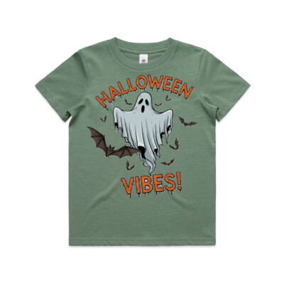 "Spooky Vibes" Kids' Half Sleeve Tee Thumbnail