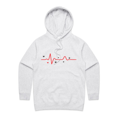 "Heart beat" - Women's Supply Hood Thumbnail