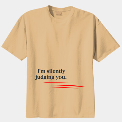 "I'm silently judging you." - Unisex Modern Fit Tee Thumbnail