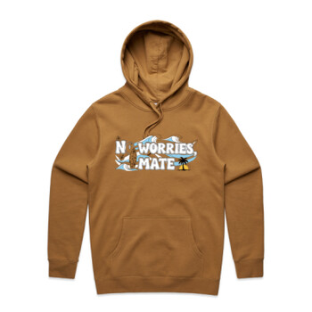 "No worries, mate" - Stencil Unisex Hood Thumbnail