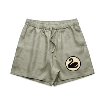 "Black Swan" - AS Colour Womens Linen Shorts Thumbnail