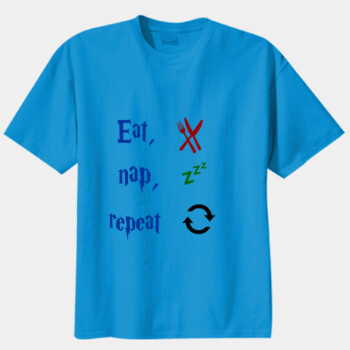"Eat, nap, repeat"  - Unisex Modern Fit Tee Thumbnail