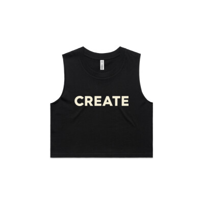 "CREATE" - Women Crop Top - AS Colour Women's Crop Tank Thumbnail