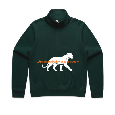 "Unleash the power"- Women Half Zip Crew - WO'S Half Zip Crew Thumbnail
