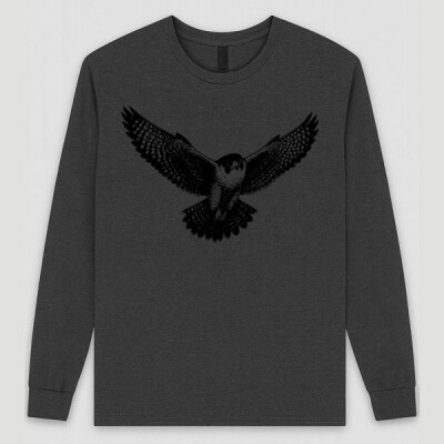 "Peregrine falcon"- Men's Long sleeve Tee - Ultra Cotton Mens Longsleeve Tee Thumbnail