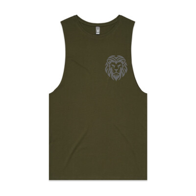 "Grey lion head"- Men's Tank Top Thumbnail