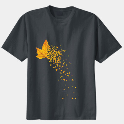 "Fall leaf"- unisex t-shirt - Unisex Modern Fit Tee Thumbnail