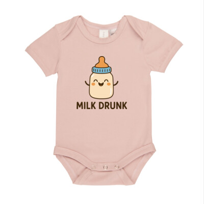  "Milk Drunk" - Baby onesie - Baby Onesie Thumbnail