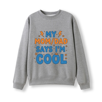 "I'm cool"- Kids Sweatshirt - Kids Crew Neck Sweatshirt Thumbnail