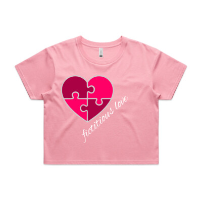 "Puzzle heart"- Crop Tee - CROP TEE - 4062 Thumbnail