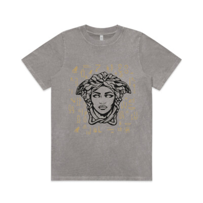"The Medusa head"- Women's Stone Wash Tee - Wo's Stone Wash Heavy Tee Thumbnail