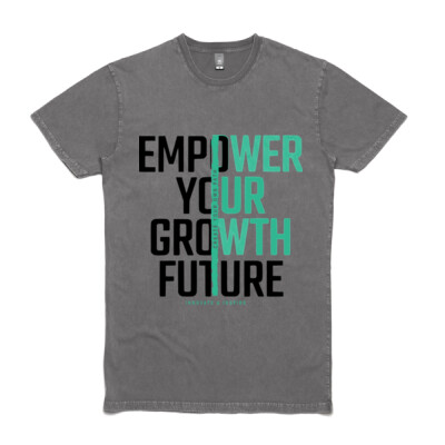 "INNOVATE & INSPIRE"- Men's Stone Wash Tee - Staple Stone Wash Tee Thumbnail