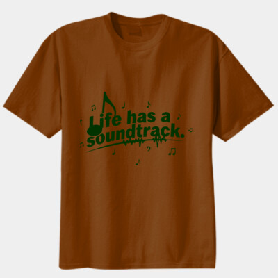 "Life has a soundtrack."- Unisex t-shirt - Unisex Modern Fit Tee Thumbnail