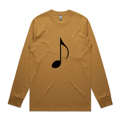 "Musical Note"- Men's Long Sleeve Tee - Classic Mens Longsleeve Tee Thumbnail