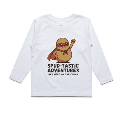 "SPUD TASTIC ADVENTURES"- Kids Long sleeve Tee Thumbnail