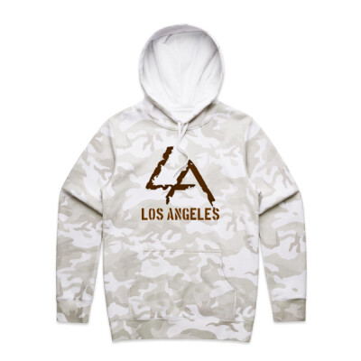 'LA' - Men's Stencil Camo Hood Thumbnail