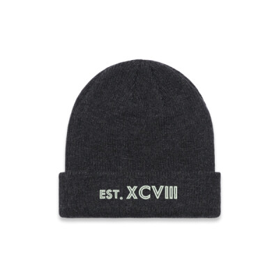 "EST. 98"- AS Colour Knit Beanie. Thumbnail