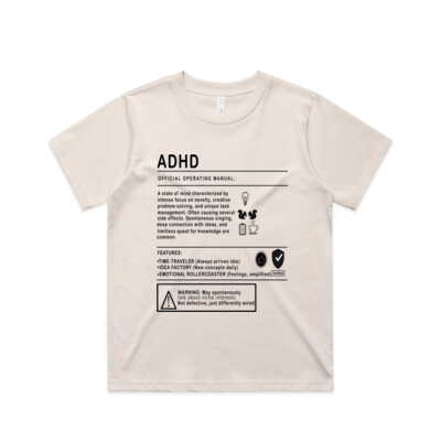 "ADHD" - Women's Classic Minus Tee Thumbnail