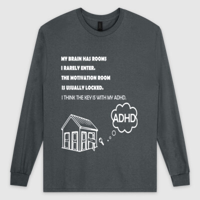 "ADHD"-  Ultra Cotton Men's Long sleeve Tee Thumbnail