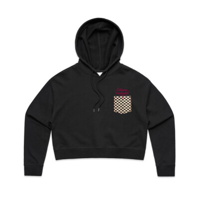 "Checkered" - Women's Crop Hood Thumbnail