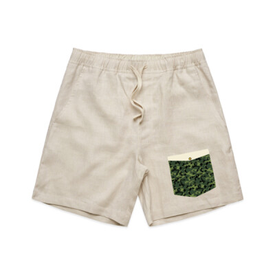 "Camouflage"-  Men's Linen Shorts - AS Colour Mens Linen Shorts Thumbnail