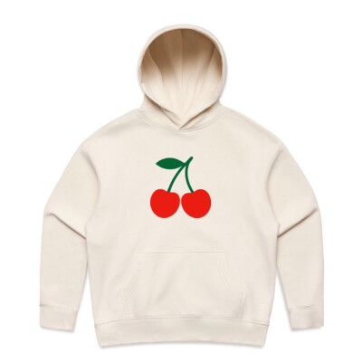 "Double cherry"- Women's Relax Hood Thumbnail